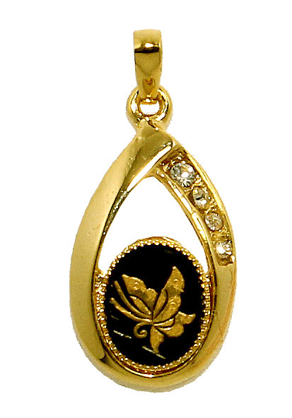 楽天市場】ペンダント 蝶 P-05 ネックレス 肥後象嵌 伝統工芸品 日本製