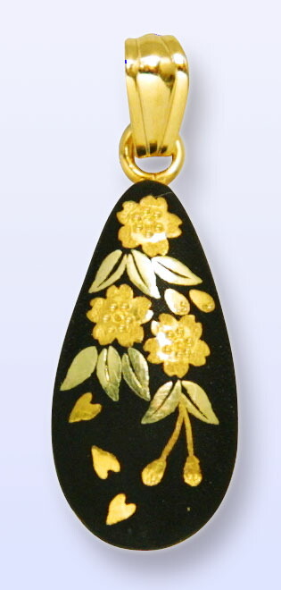 楽天市場】ペンダント 桜 P-10 ネックレス 肥後象嵌 伝統工芸品 日本製