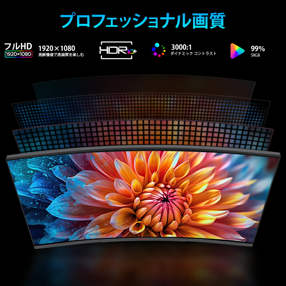 楽天市場】【10%OFFクーポン】 KOORUI ☆180Hz モニター 曲面