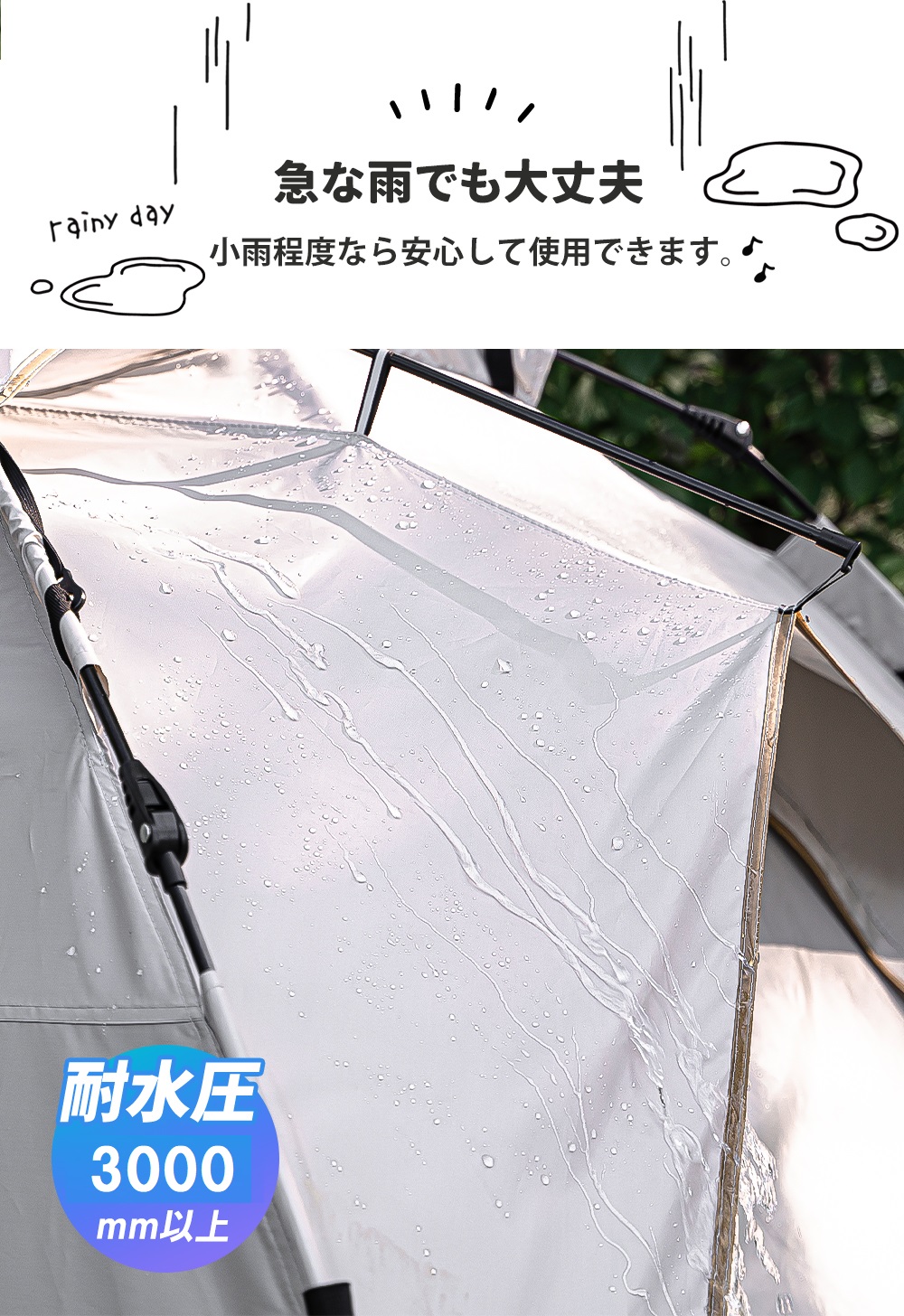 楽天市場】【MonoMax1月号掲載】ワンタッチテント フルクローズ 4人用