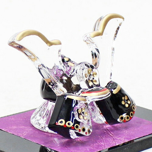 楽天市場】クリスタル兜「清澄兜/漆黒兜」ガラス クリスタル