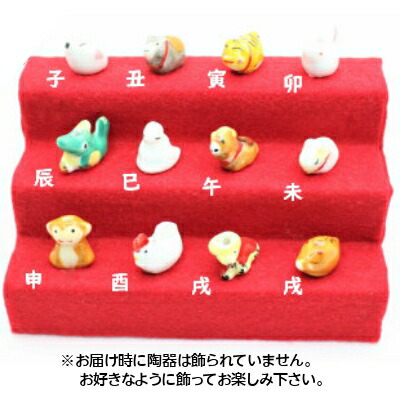 楽天市場】ミニ十二支置物 干支 十二支 置物 ハンドクラフト 和雑貨