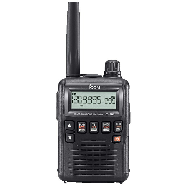 楽天市場】アイコム IC-R6 広帯域ハンディーレシーバー+ミニアンテナ