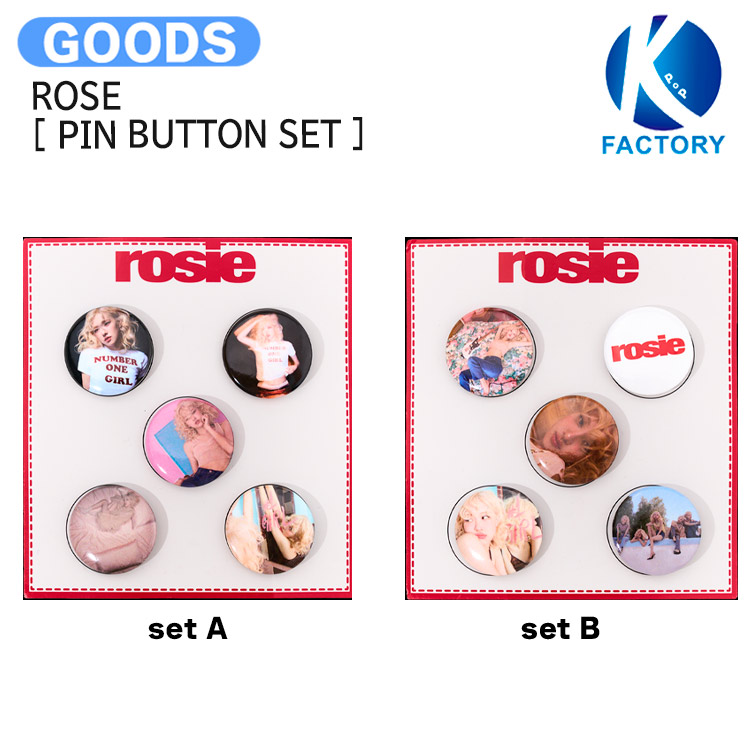 楽天市場】ROS? [ PIN BUTTON SET ] ROSIE MD / 缶バッジ / BLACKPINK