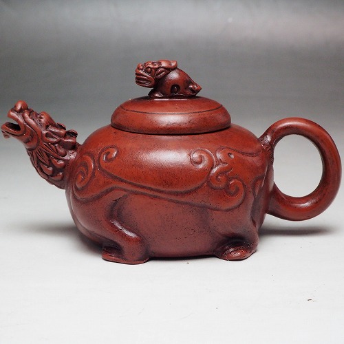 楽天市場】中国茶器 朱泥 急須2点セット 0008 急須 飾り急須 煎茶道