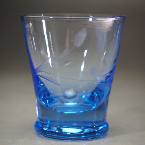 楽天市場】ショットグラス 切子 ブルー 7個セット 0311昭和 レトロ