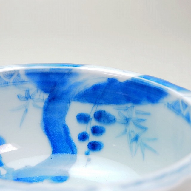 楽天市場】梅と鳥 山水文様 盃洗 0090江戸時代 伊万里 染付 手描き酒器