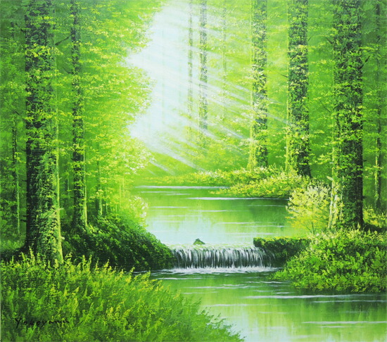 楽天市場】絵画 油絵 陽光 (横山守) 送料無料 【肉筆】【油絵】【日本