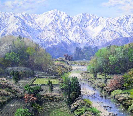 楽天市場】絵画 油絵 白馬岳 （佐田光） 送料無料 【海・山】【肉筆