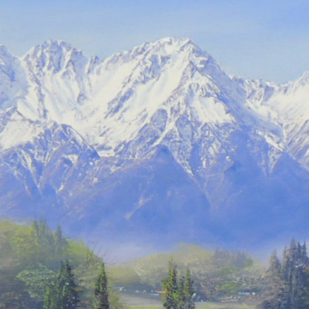 楽天市場】絵画 油絵 穂高 （佐田光） 送料無料 【海・山】【肉筆