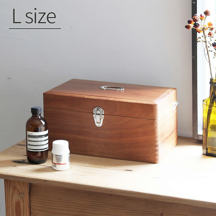 楽天市場】ツガの救急箱 Lサイズ 倉敷意匠【薬箱 木箱 収納ボックス