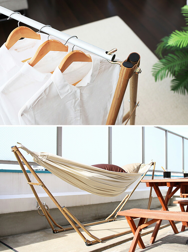 楽天市場】3WAY自立式ポータブルハンモック 綿 Sifflus シフラス