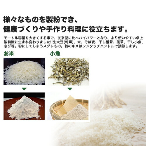 楽天市場】送料無料 国光社 製粉機 やまびこ号 L型 L-S【こなひき 粉砕