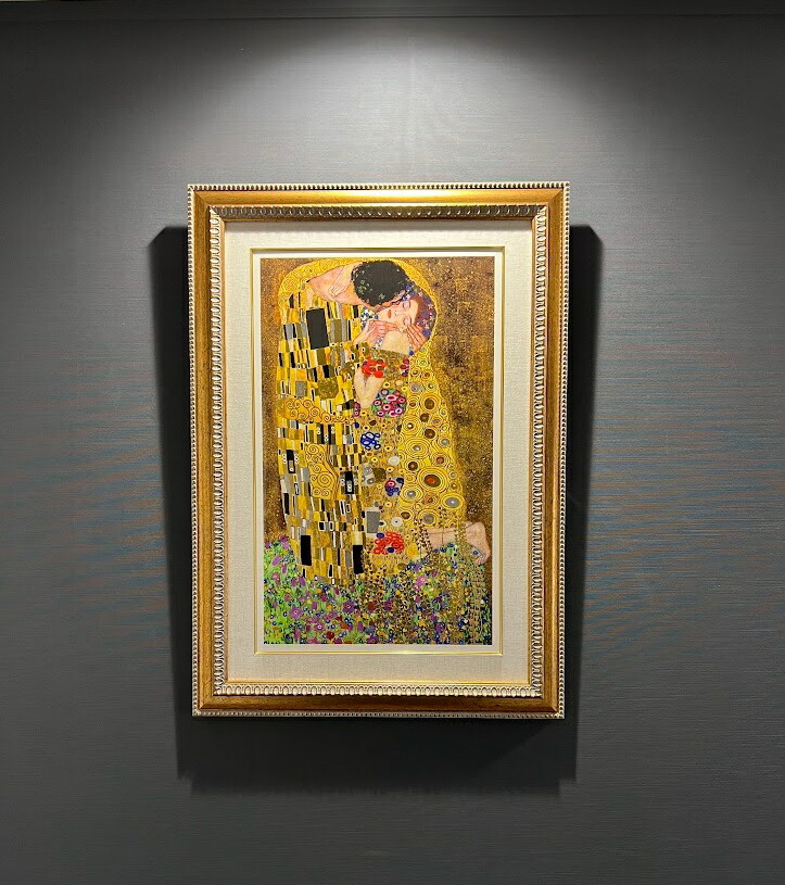 楽天市場】【送料無料】絵画□クリムト□接吻□選べる額縁□額装込