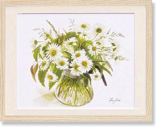 楽天市場】橋本不二子・朝の食卓・絵画・植物画・インテリア・花の絵画