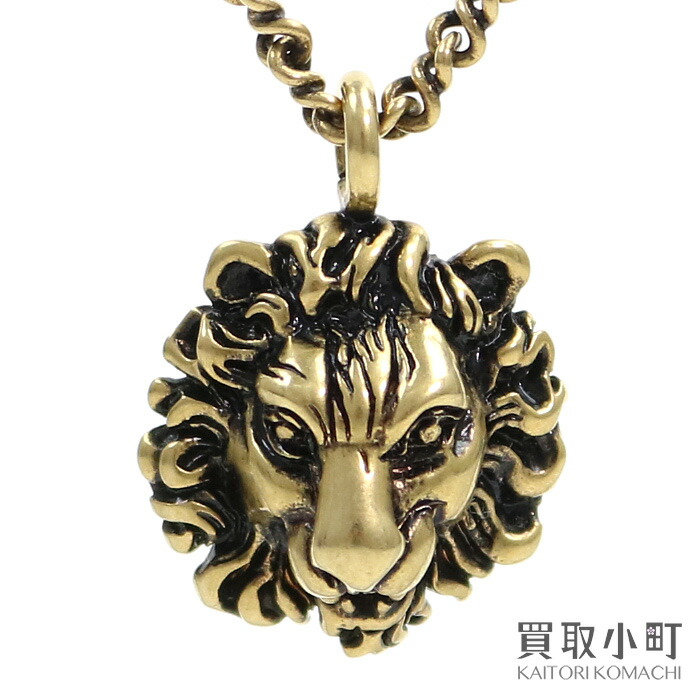 楽天市場】【美品】グッチ【GUCCI】ライオンヘッド ペンダント付き