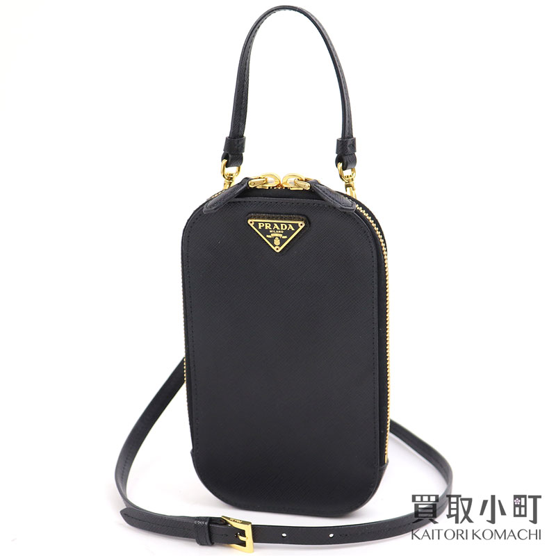 楽天市場】【美品】プラダ【PRADA】サフィアーノ マルチポーチ スマホ