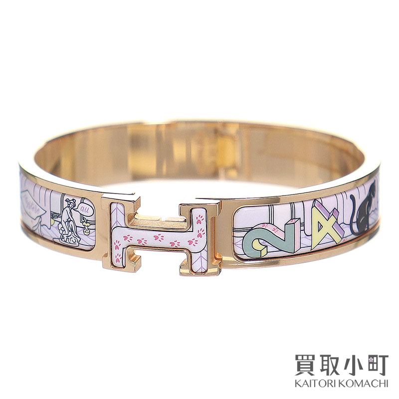 楽天市場】【美品】エルメス【HERMES】クリックH エナメルブレスレット