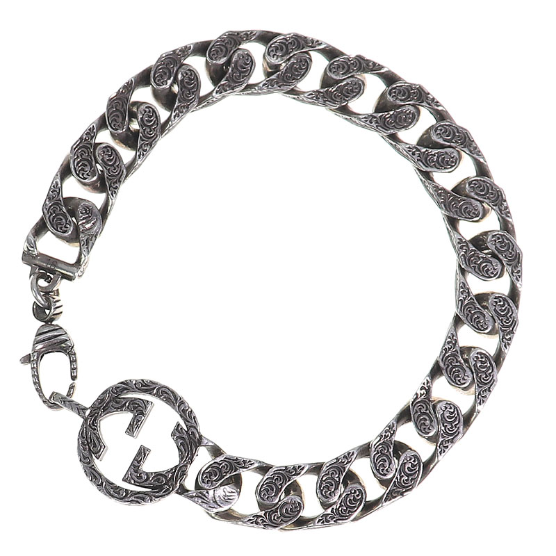 楽天市場】グッチ【GUCCI】インターロッキングG シルバー チェーン