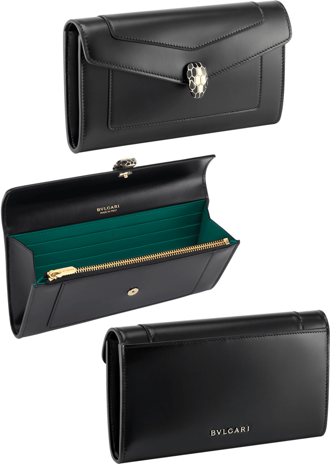 楽天市場】BVLGARI ブルガリ レディース小銭入れ付き二つ折り長財布