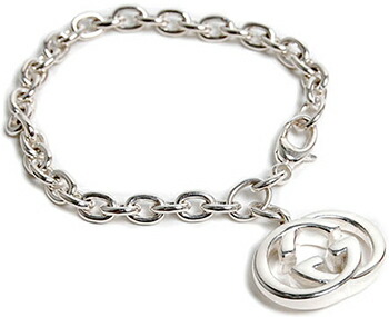 楽天市場】GUCCI グッチ BRACELETダブルGチャーム リンクチェーン