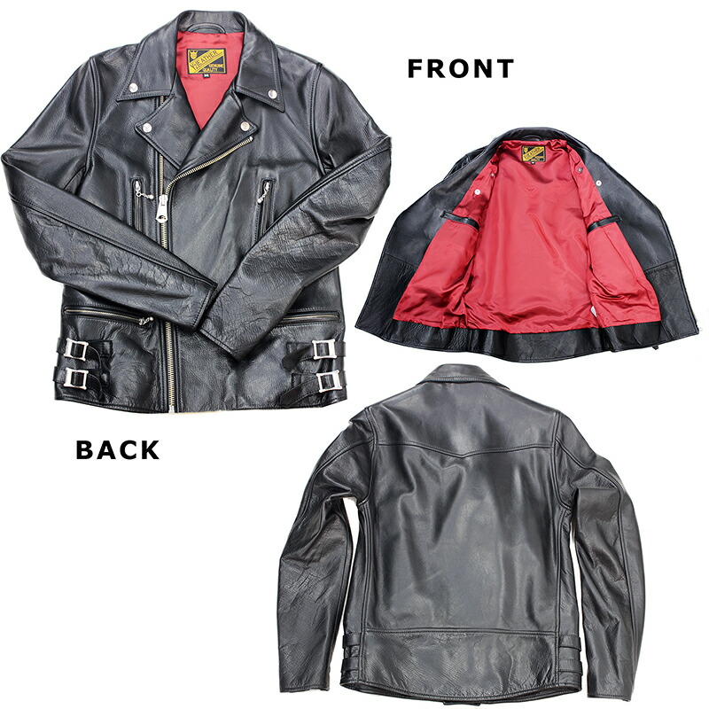 楽天市場】Y2LEATHER 日本製 本革 ダブルライダースジャケット 牛革