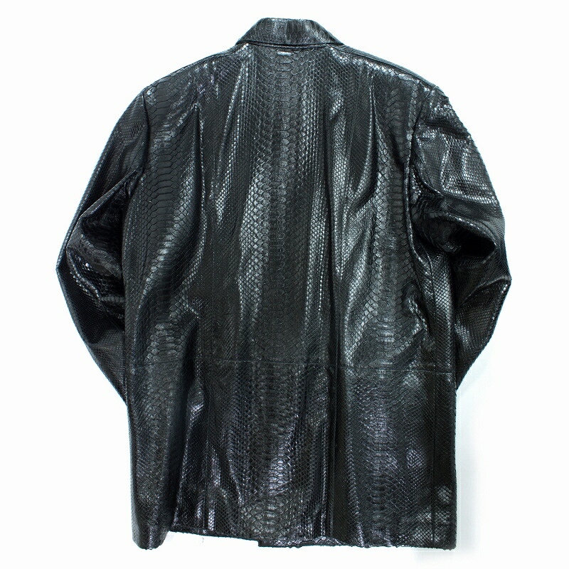 楽天市場】パイソン 蛇革 ジャケット メンズ 本革 レザージャケット