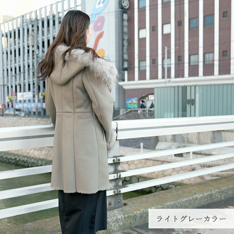 楽天市場】ムートンコート レディース 本革 ラム ダブルフェイス