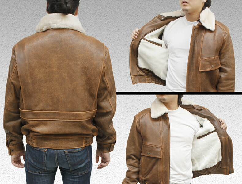 楽天市場】革ジャン メンズ 本革 ボンバージャンパー ラム革 S/M/L/LL