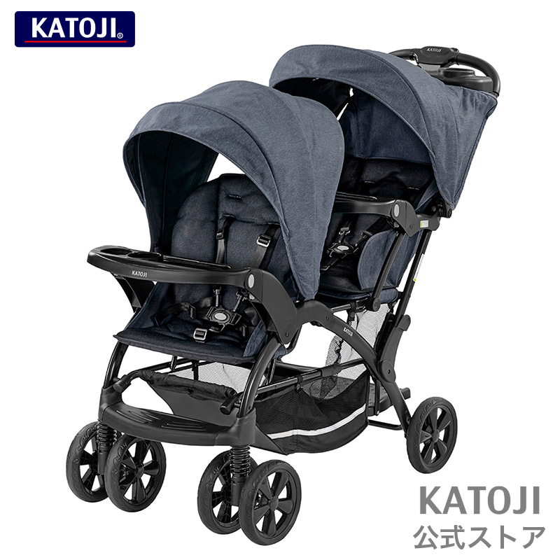 楽天市場】二人乗りベビーカー 二人でゴーDX デニム 二人乗り 双子