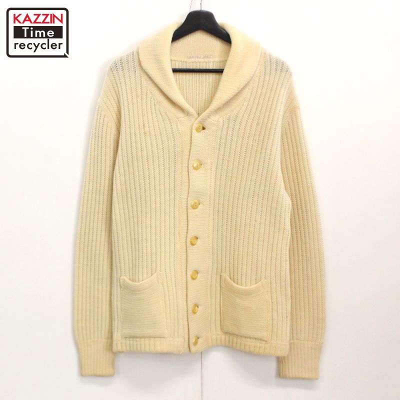 楽天市場】50s ヴィンテージ ショールカラー ウール ニット