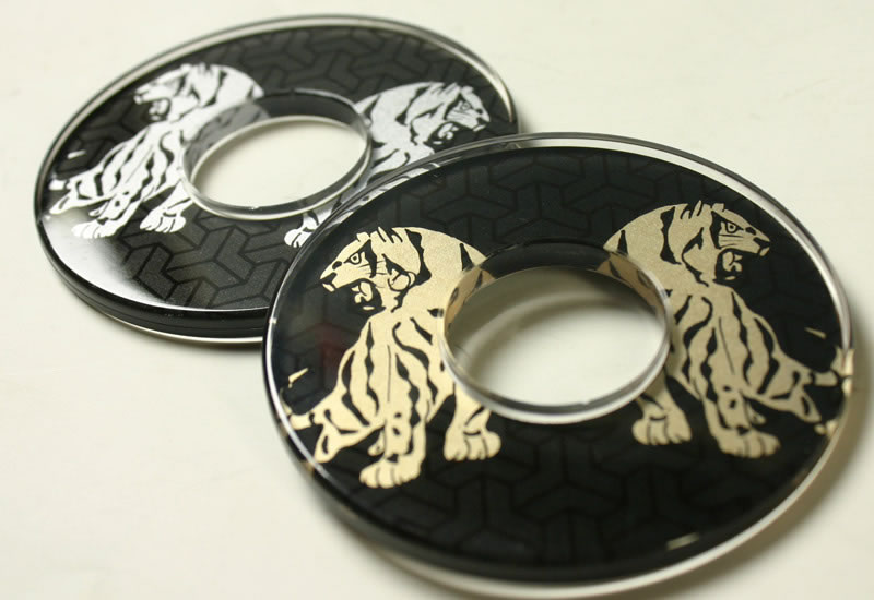 楽天市場】剣道 竹刀用 鍔 化粧つば ○ 虎 (トラ) ( 化粧鍔 鍔 ツバ