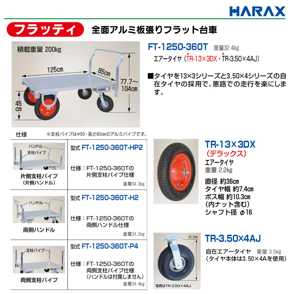 楽天市場】ハラックス LPガスボンベ運搬台車 LPG-504F LPG504F