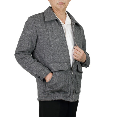 楽天市場】ブルゾン ジャンパー メンズ シニア 秋冬 日本製 紳士ウール