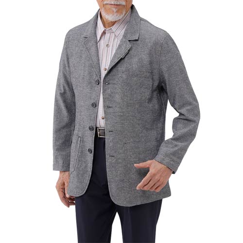 楽天市場】ジャケット ワークウエア風 シャツジャケット メンズ 麻混