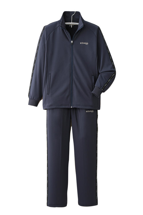 楽天市場】ジャージ 上下セット メンズ ネイビー ブラック ケイパ 裏