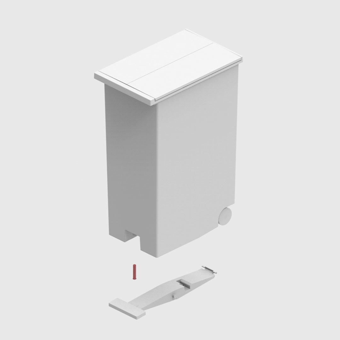 楽天市場】【KEYUCA公式店】ケユカ KEYUCA両開きダストボックス L（27L