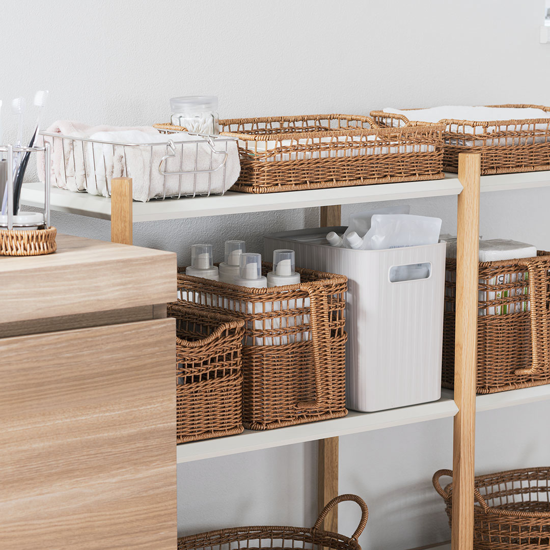 楽天市場】【KEYUCA公式店】ケユカ 洗えるPPラタンハンドル付き