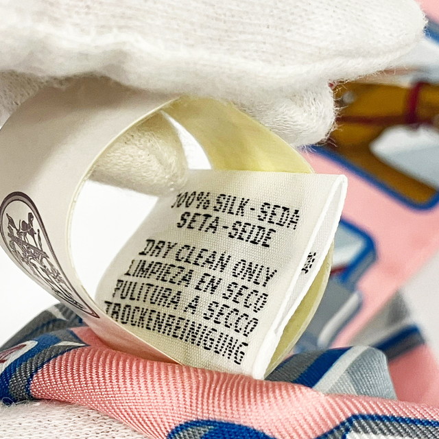 楽天市場】HERMES エルメス ツイリー エルメス・ストーリー ピンク