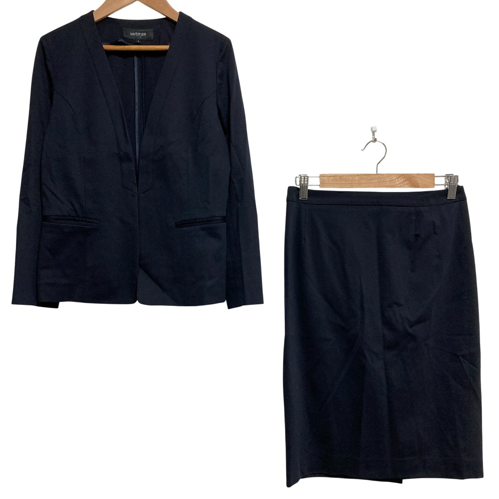 楽天市場】ネイビー（ブランドアンタイトル）（スカートスーツ｜スーツ