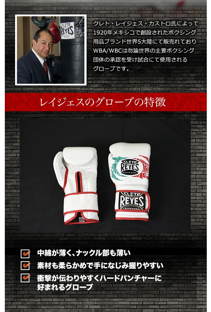 楽天市場】レイジェス Reyes 公式 ボクシング グローブ 本革 ベルクロ