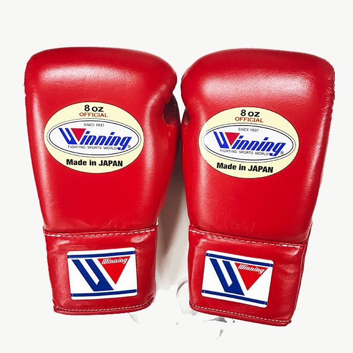 ウイニング製ボクシンググローブ公式試合用8oz（グリーン/レッド