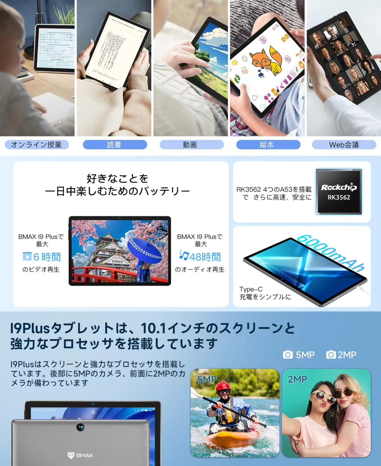 楽天市場】【ケースレビュー特典♪】タブレット android14 本体 12GB+