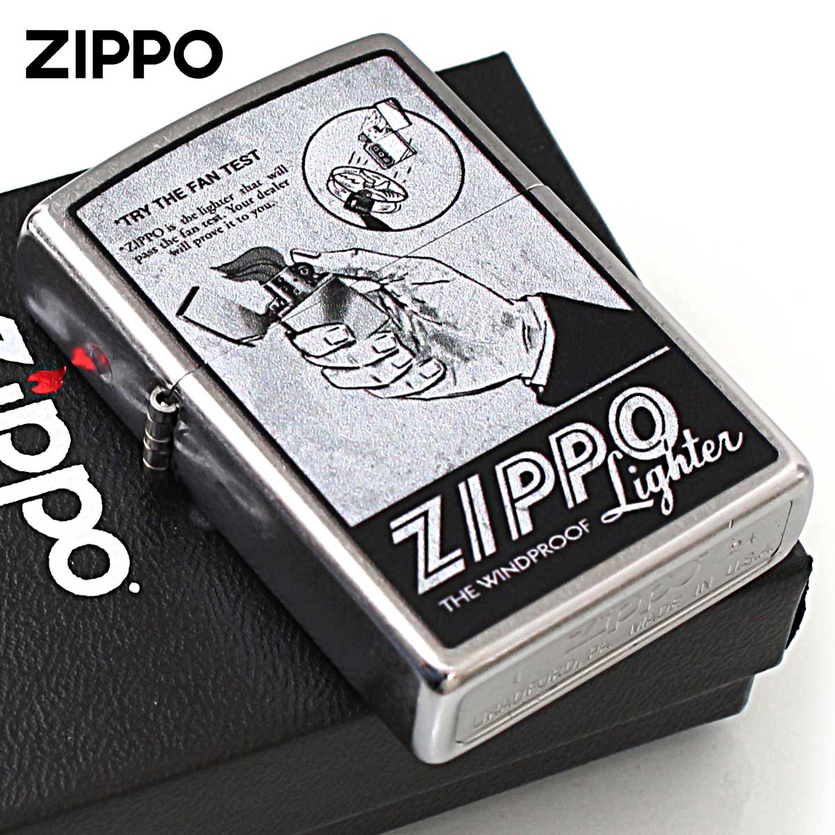 楽天市場】Zippo ジッポライター オールドポスター風 TRY THE FAN TEST