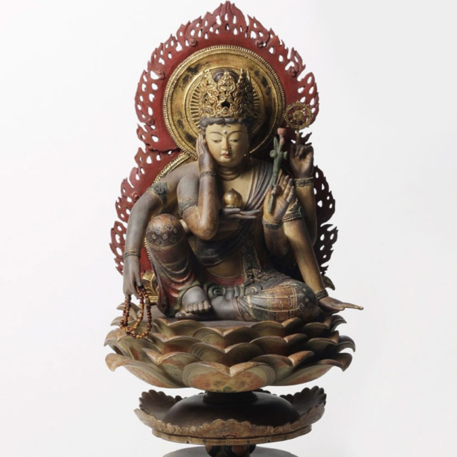 楽天市場】仏像 如意輪観音 木造如意輪観音坐像 像 仏様 仏 仏具 仏教