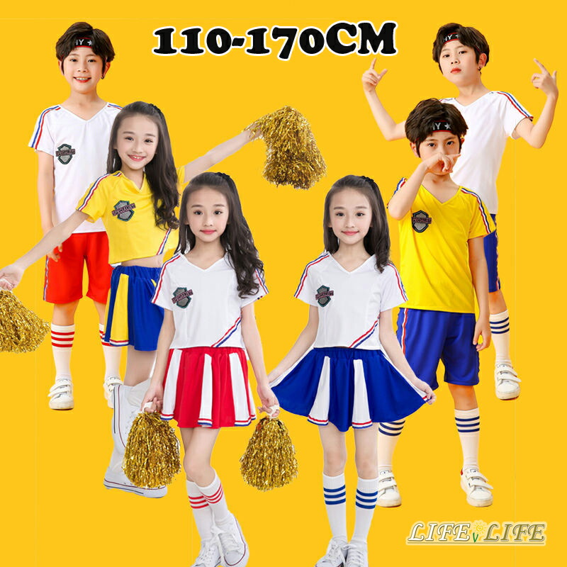楽天市場】チアガールズ衣装 チアリーダー 衣装 キッズ ダンス衣装