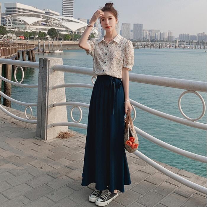 楽天市場】セットアップ 2点セット ブラウス シャツ スカート 花柄