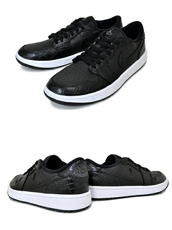 楽天市場】NIKE AIR JORDAN 1 LOW GOLF black/blk-iron grey-white