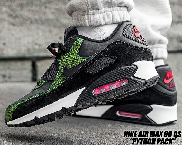 楽天市場】NIKE AIR MAX 90 QS PYTHON black/black-cyber-fir cd0916
