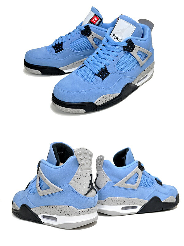 楽天市場】NIKE AIR JORDAN 4 RETRO UNIVERSITY BLUE university blue